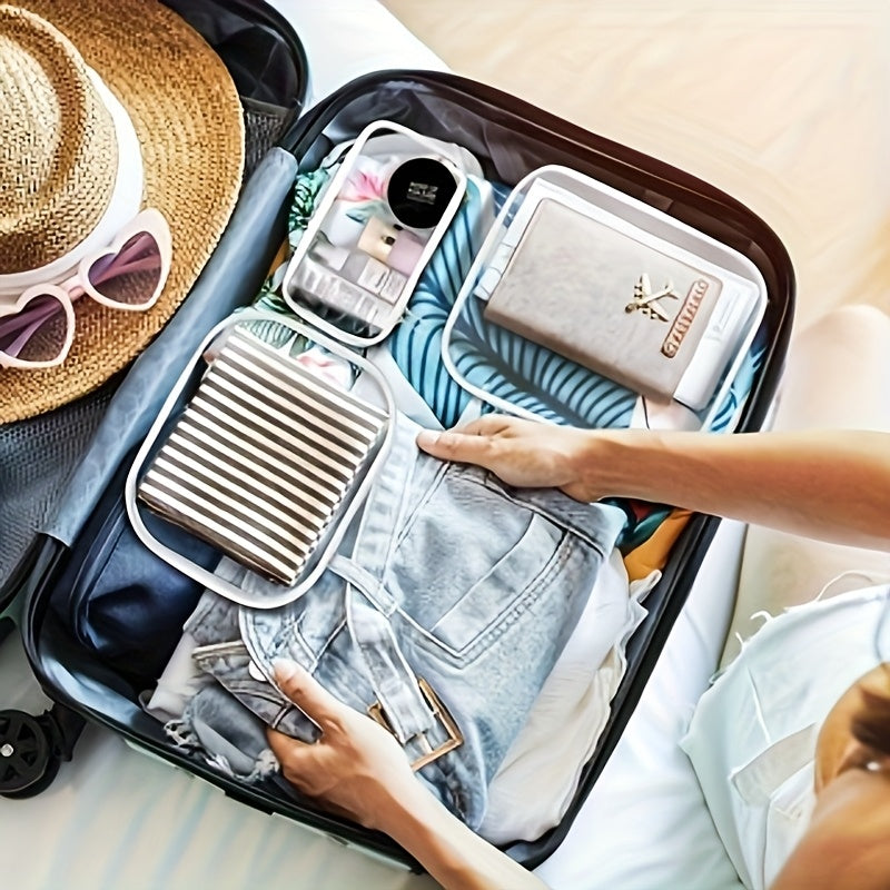 6-piece Double-zipper Storage Boxes