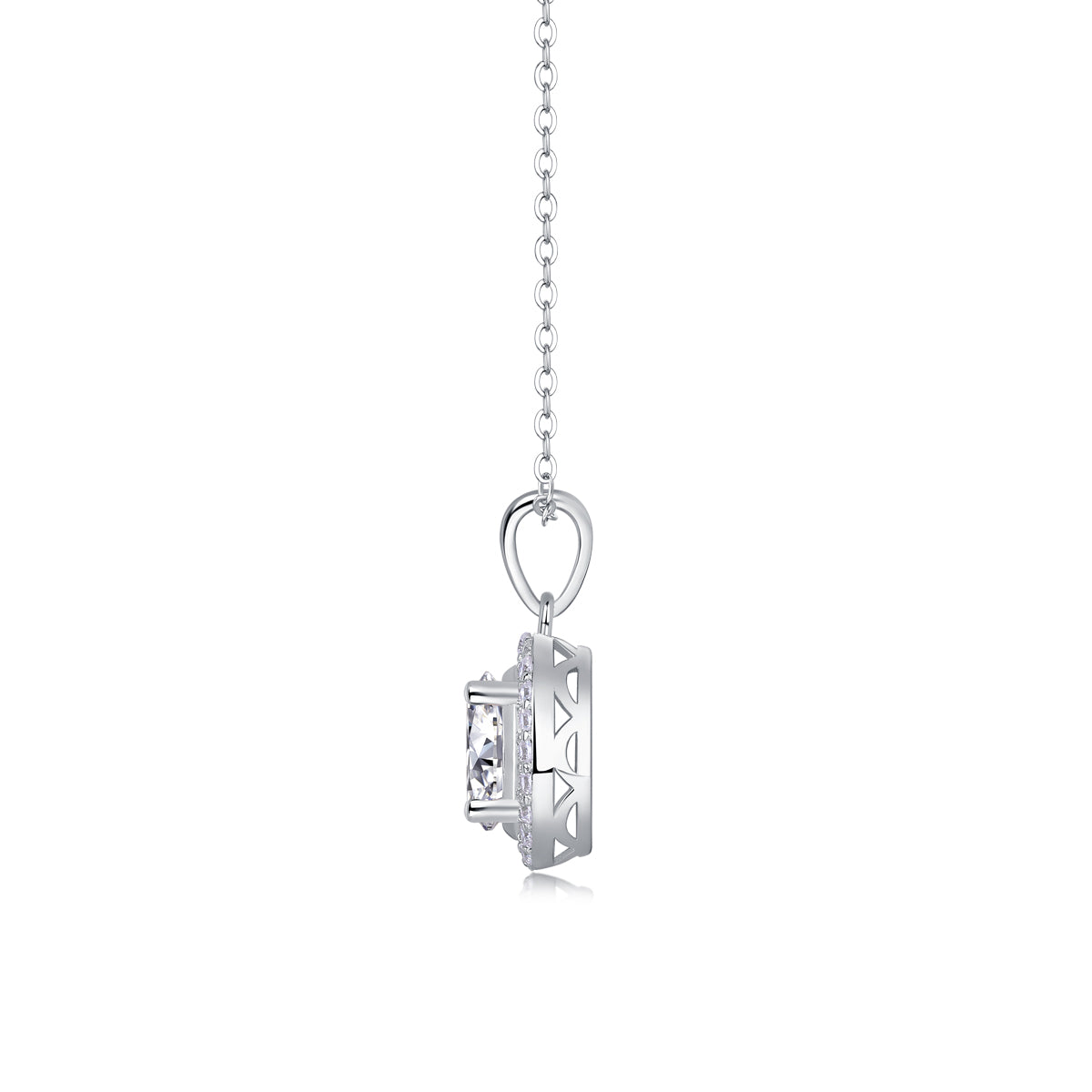 Infinite - A Fashionable And Luxurious Diamond Jewelry Pendant Set With Moissanite S925 Sterling Silver And Platinum Plating