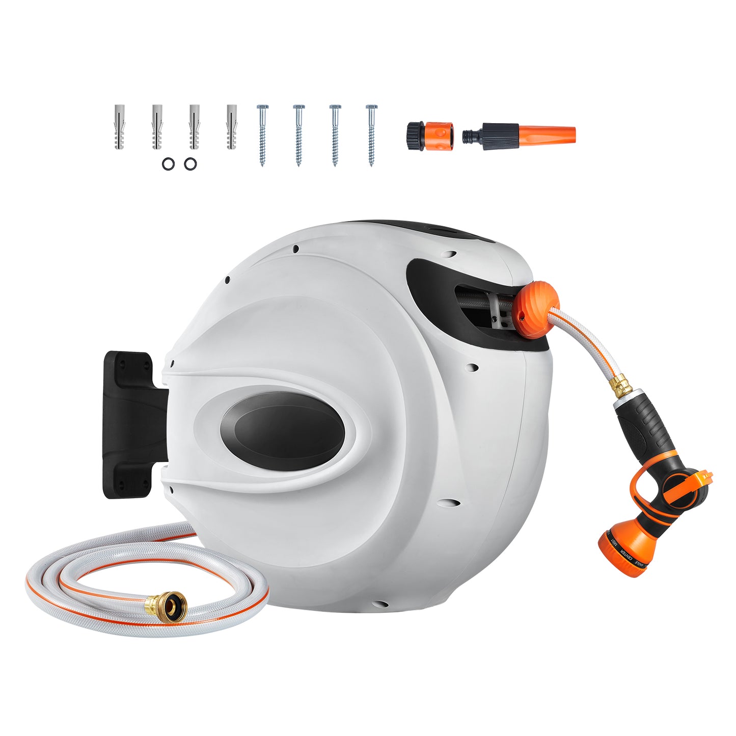 Retractable Hose Reel Water Hose Reel   Swivel Wall-Mounted