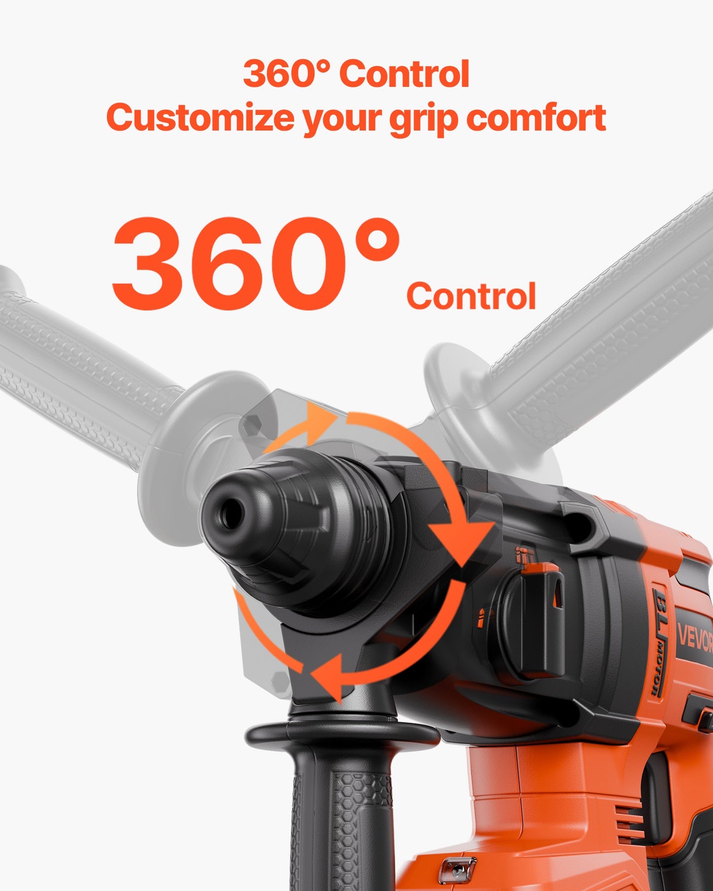 20V SDS-Plus Brushless Cordless Rotary Hammer Drill Kit 1.1 In 1200RPM 4Function