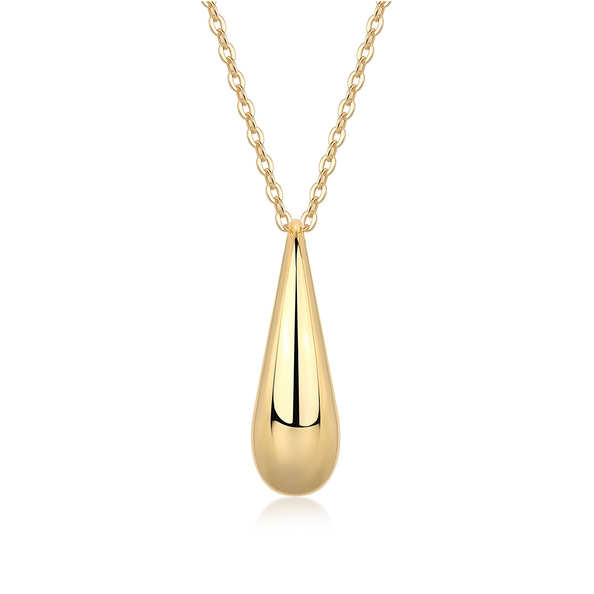 Evening Love - A Fashionable And Trendy Diamond Pendant Necklace Set With Moissanite S925 Sterling Silver And Gold Plating