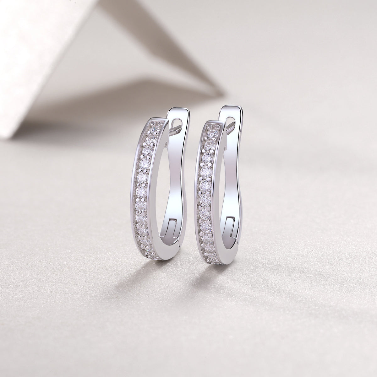 Morning Dew - Fashionable And Luxurious Diamond Jewelry Set With Moissanite S925 Sterling Silver And Platinum-plated Stud Earrings