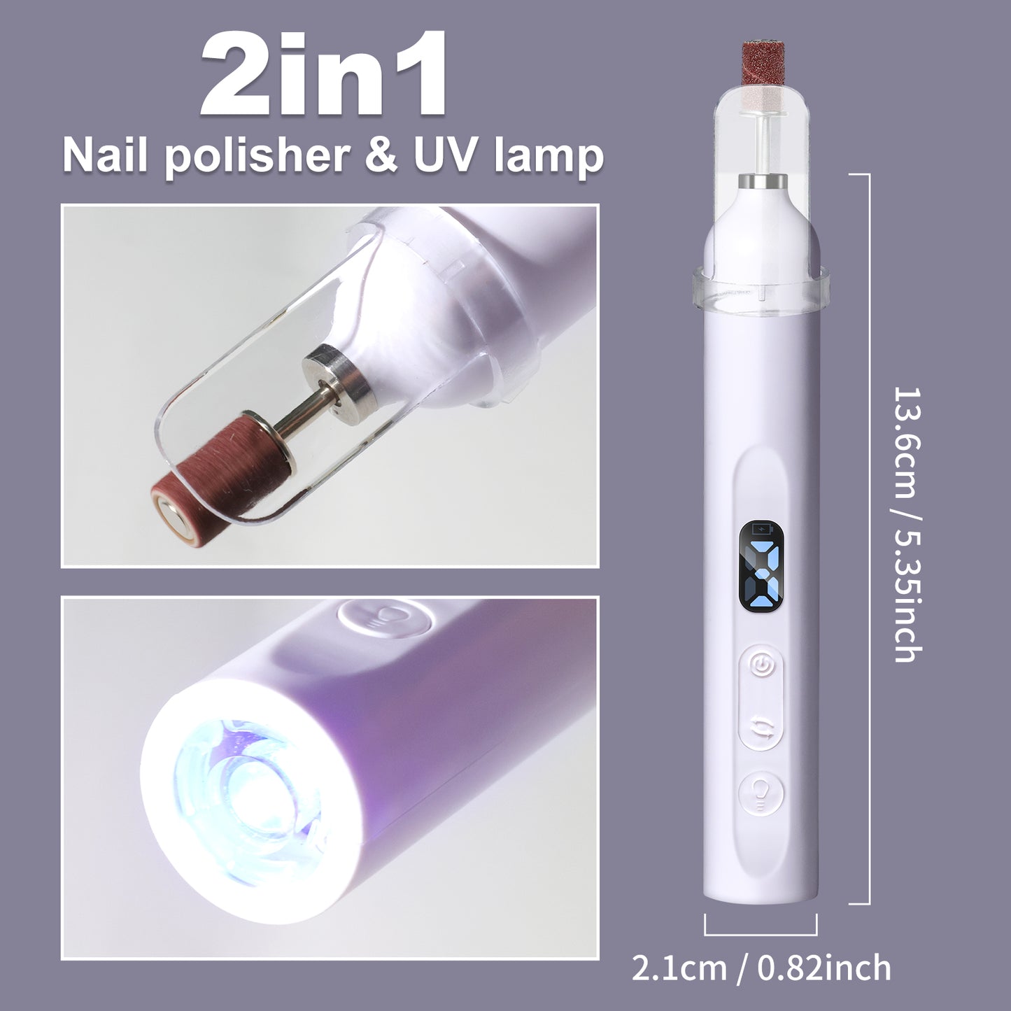 Electric Nail Drill With Drill Bit And Sanding Belt - Cordless Professional Nail Polish For Nail And Foot Care, Portable Nail Drill Machine Kit For Acrylic Gel Nails, Beginner's Nail Technique Supplie