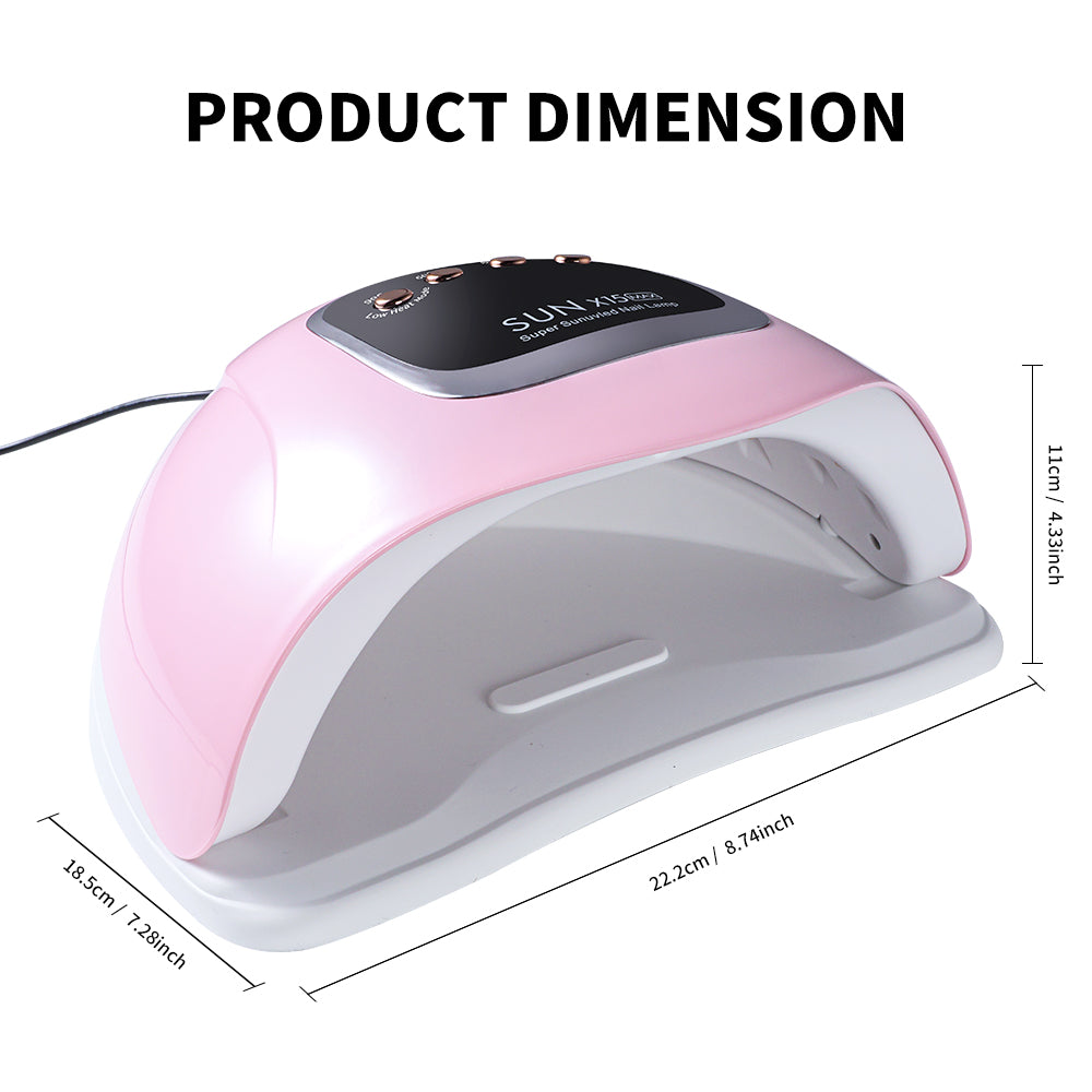 UV LED Nail Lamp, Professional Nail Dryer For Gel Polish Curing - 4 Timer Settings, Fast Drying For Fingers And Toes, Home Salon Manicure Light