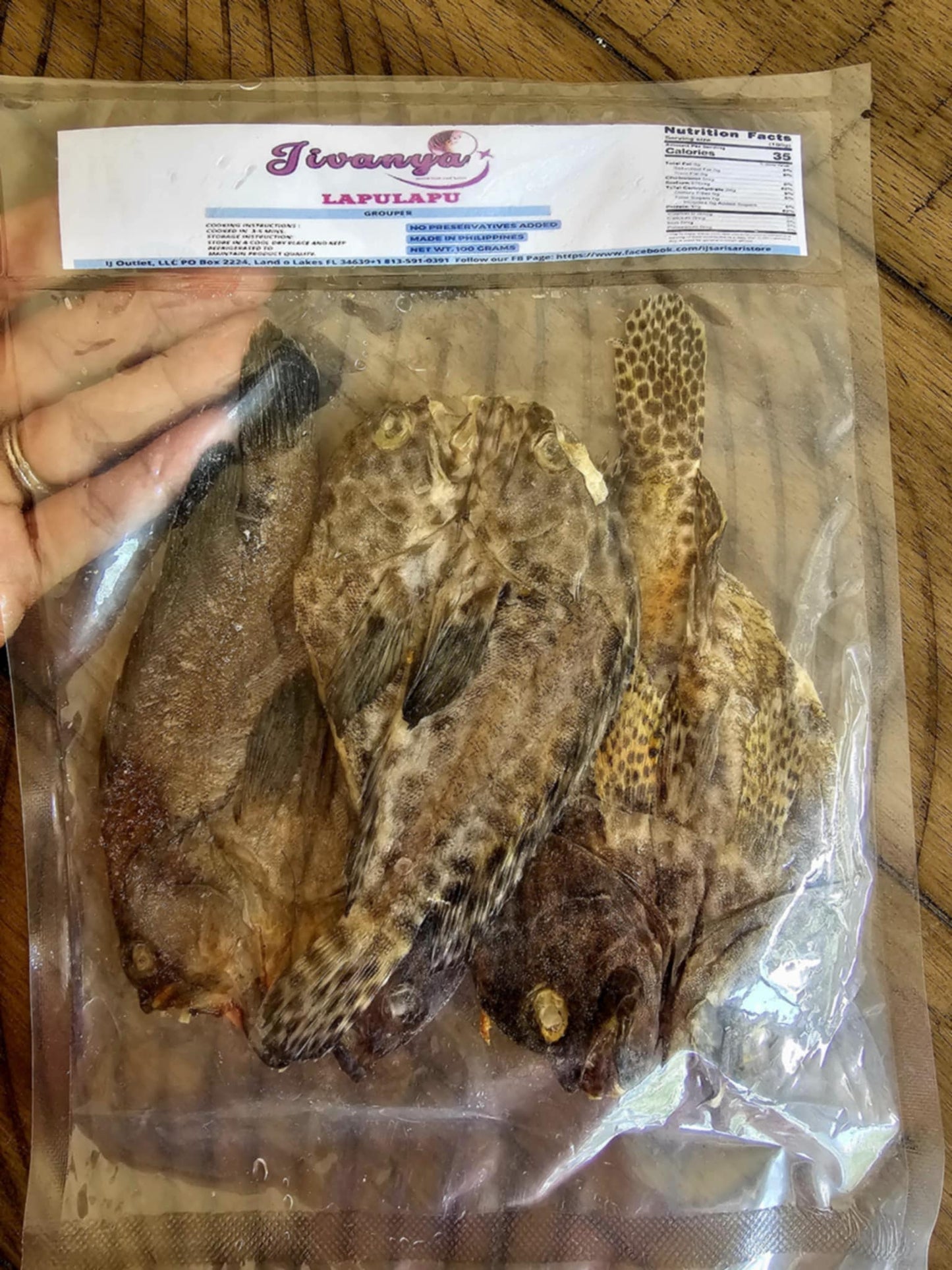 Dried Lapu-Lapu - Grouper - 100/250 grams - 3.5/8.8 oz