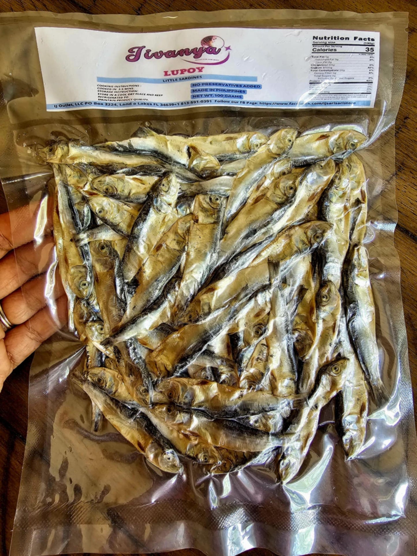 Dried Lupoy/Tawilis - Little Sardines - 100/250 grams - 3.5/8.8 oz