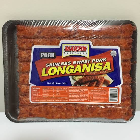 Martin's Purefoods Skinless Sweet PORK LONGANISA