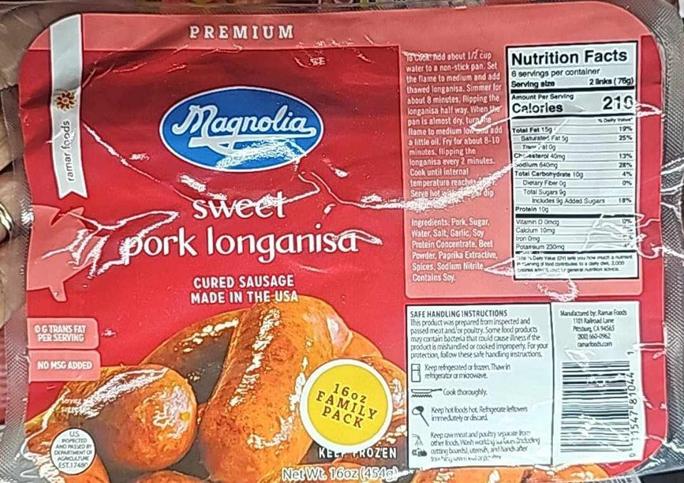 Magnolia Sweet Pork Longanisa