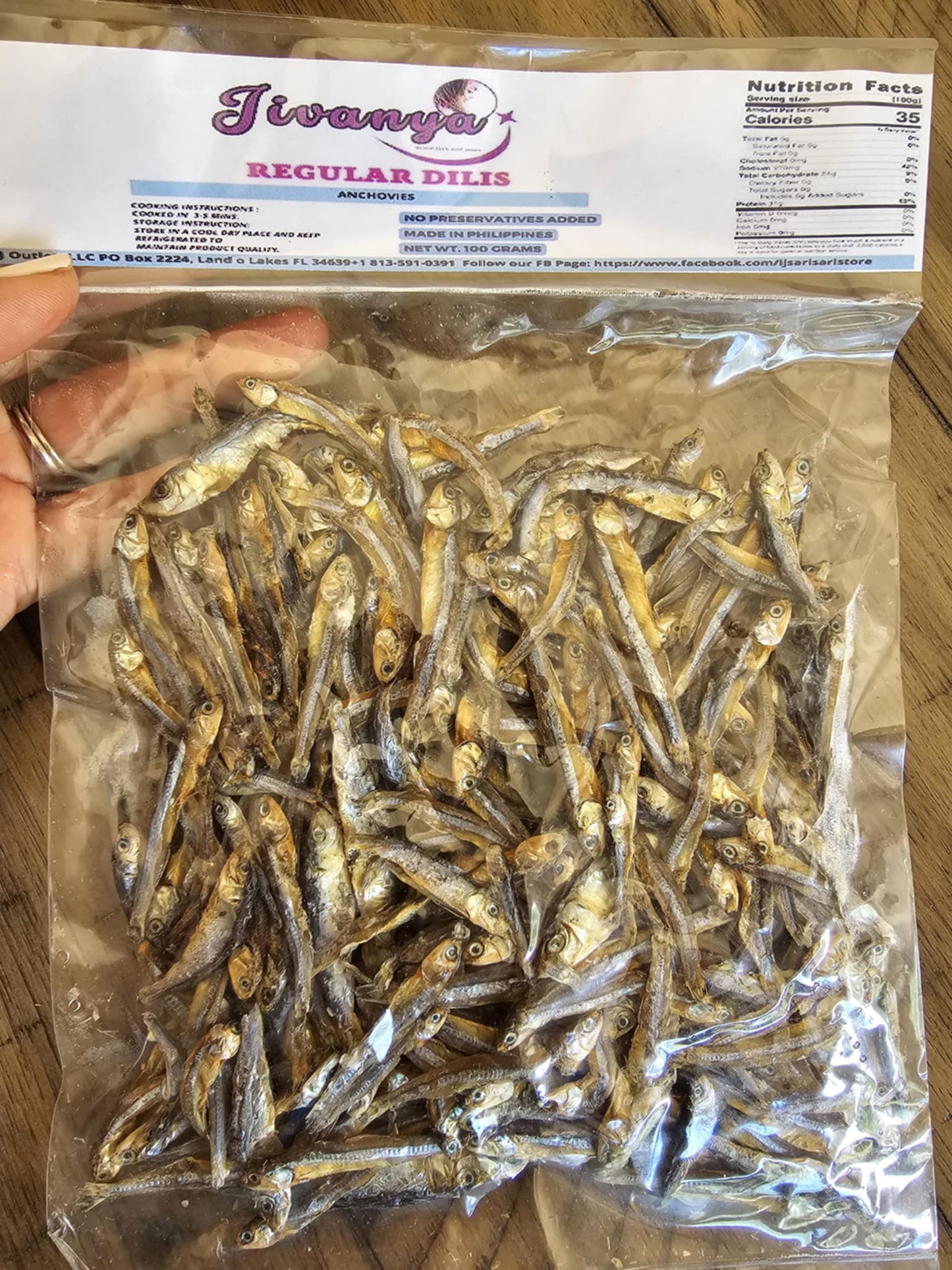 Dried Dilis Regular - 100/250 grams - 3.5/8.8 oz