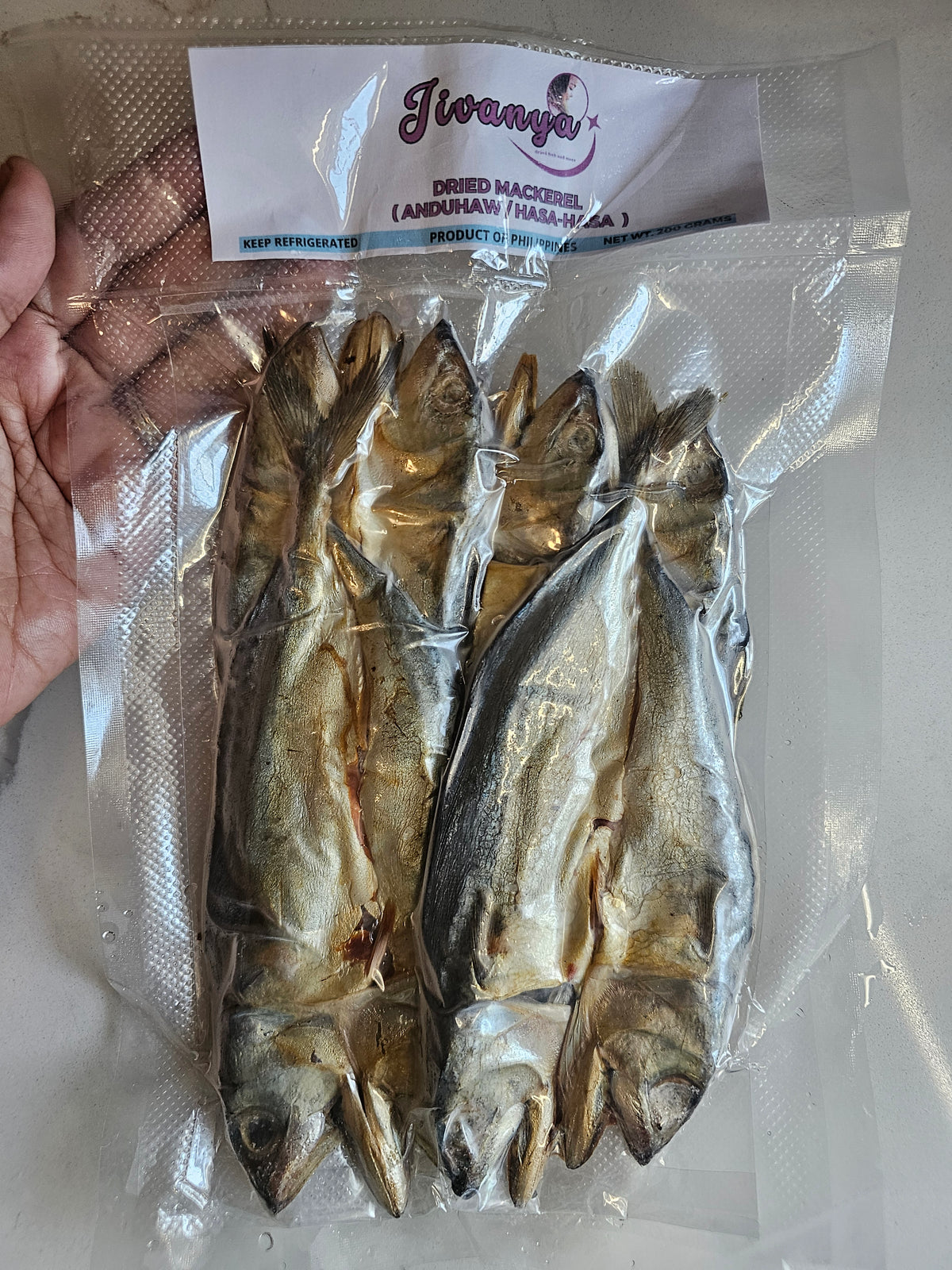 Jivanya Dried Anduhaw - Short Tail Mackerel - 200g - 7.05 oz