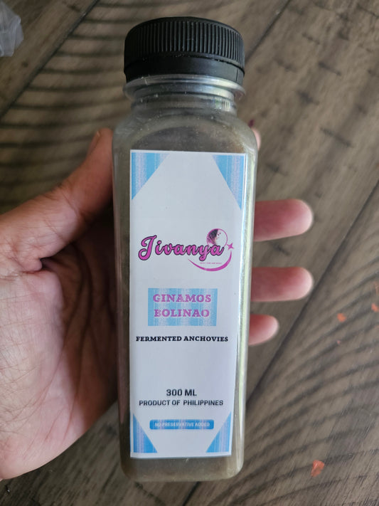 MESSAGE US TO PREORDER! Jivanya's Ginamos Bolinao (Fermented Anchovies) 300ML